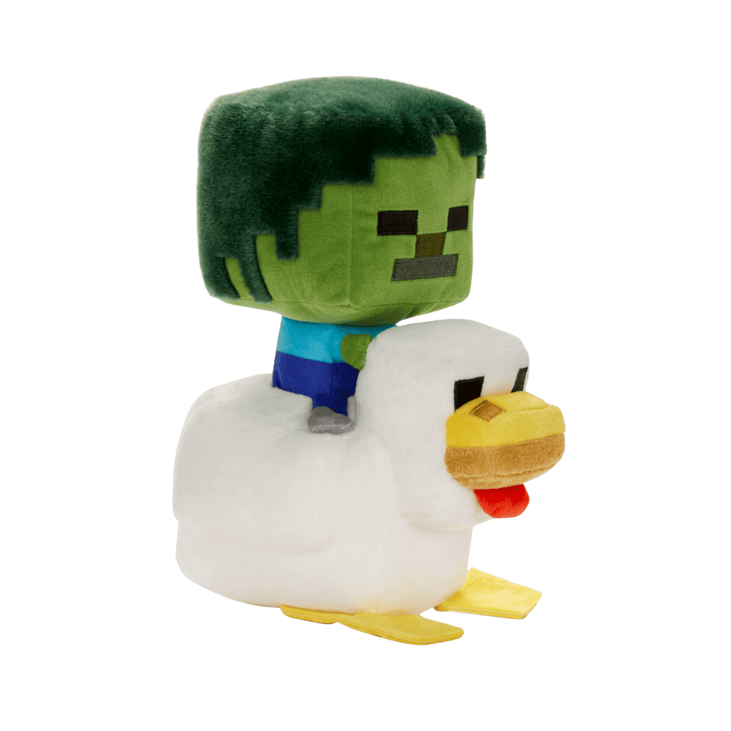 8" Minecraft Zombie Chicken Jockey Plush