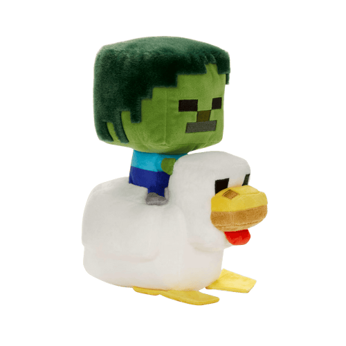 8" Minecraft Zombie Chicken Jockey Plush