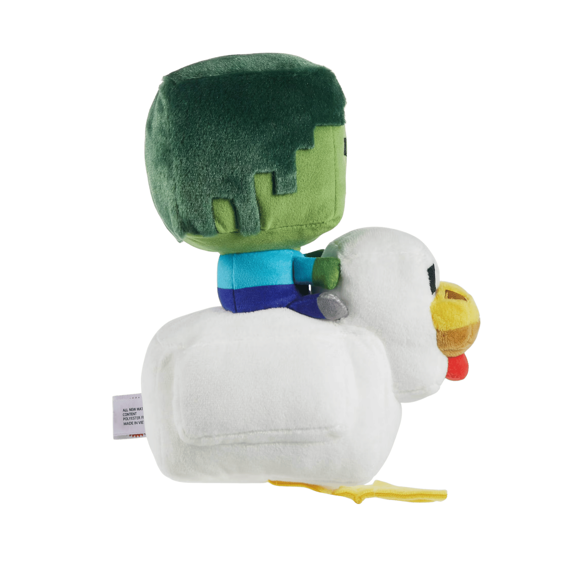 8" Minecraft Zombie Chicken Jockey Plush